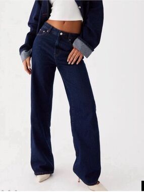 Peppermayo Dark Blue Straight Leg Jeans